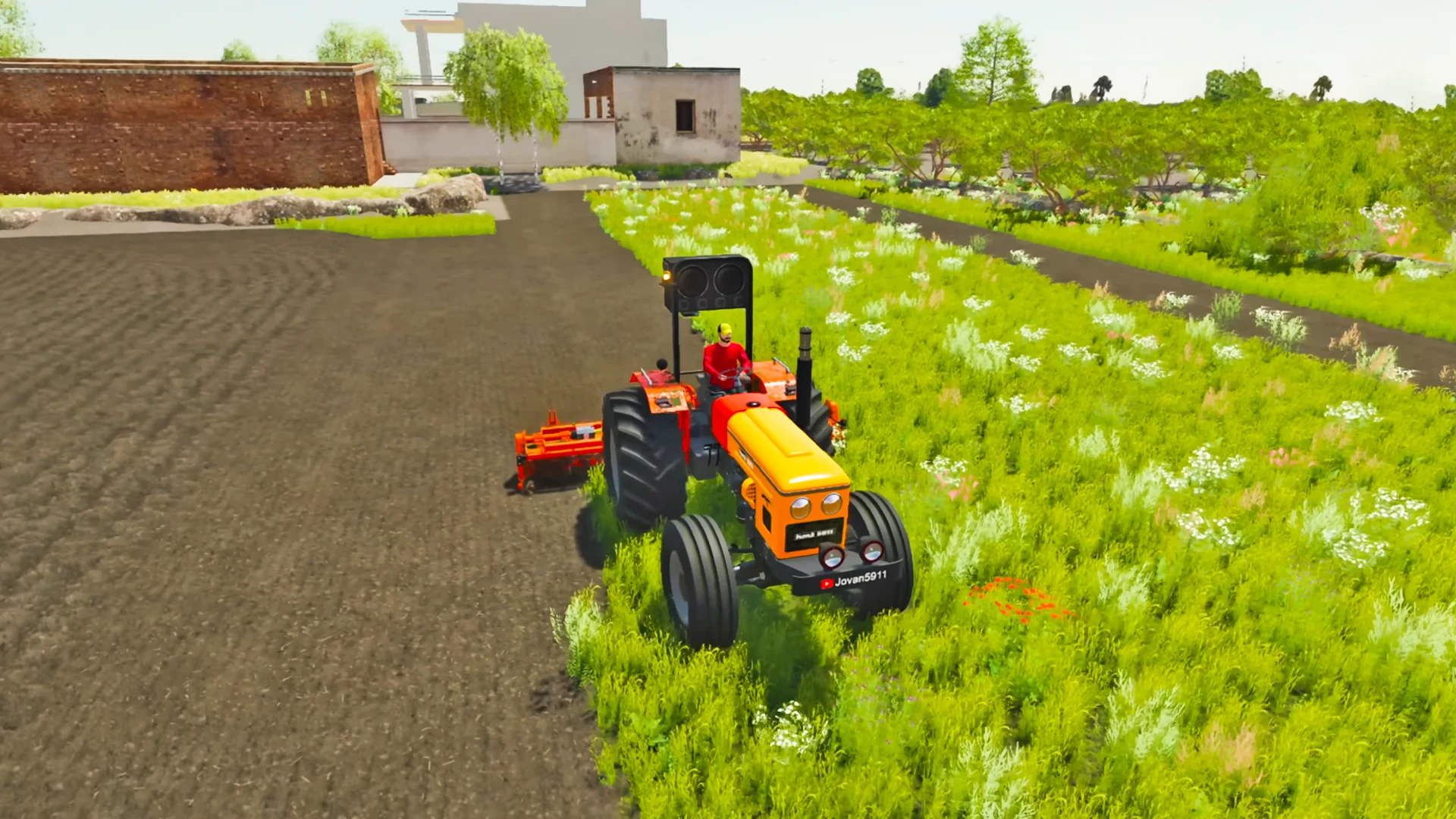 Indian Farming Tractor 3D Game screenshot